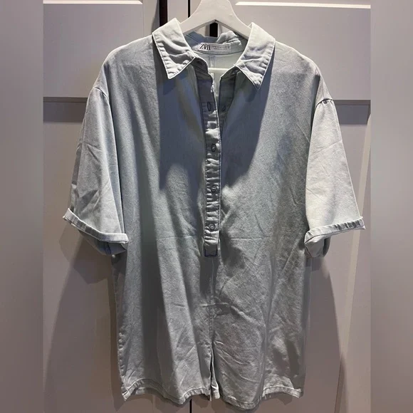 Zara button down romper - Picture 3 of 5